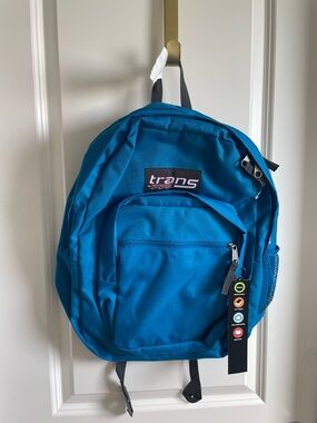 Jansport Teal Backpack with Front Pocket